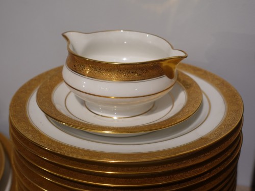 20th century - Haviland Manufacture 1926 - Service of 73 pieces in Limoges porcelain