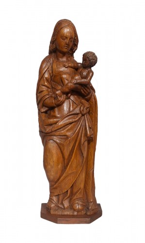 Vierge à l'Enfant en chêne du XVIe siècle
