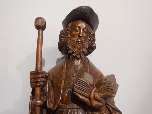 Antiquités - Statue of Saint James from the 15th century  Burgundy