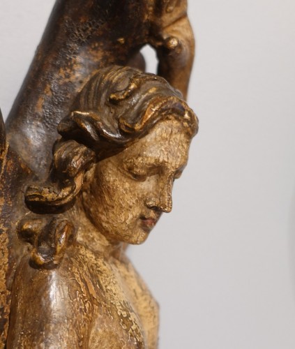 17th century - Sebastian in polychrome wood from the 17th century