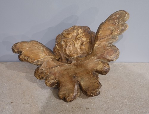 Louis XV - Pair of Cherub Heads, Italian School, 18th Century