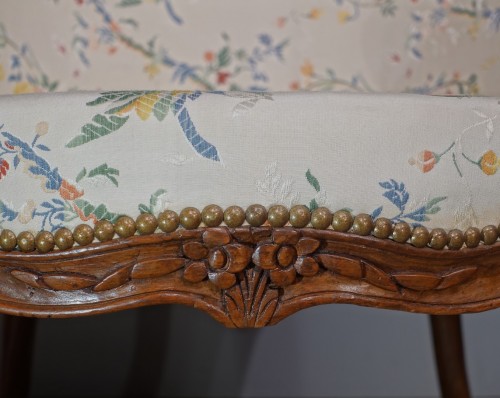 Large bergère Louis XV d'époque XVIIIe - Gérardin et Cie