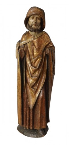 Sculpture représentant Saint Jacques XVe siècle