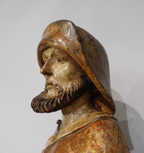 XIe au XVe siècle - Sculpture représentant Saint Jacques XVe siècle