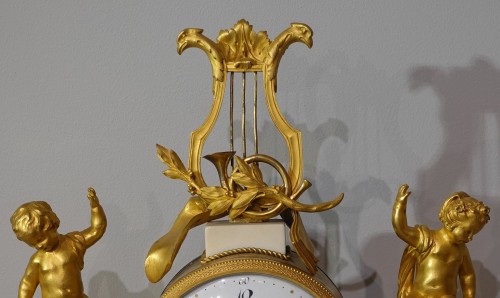 Louis XVI Mantelpiece with the Attributes of Music - Louis XVI
