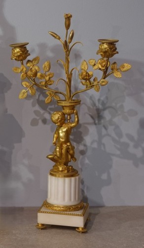 Antiquités - Louis XVI Mantelpiece with the Attributes of Music