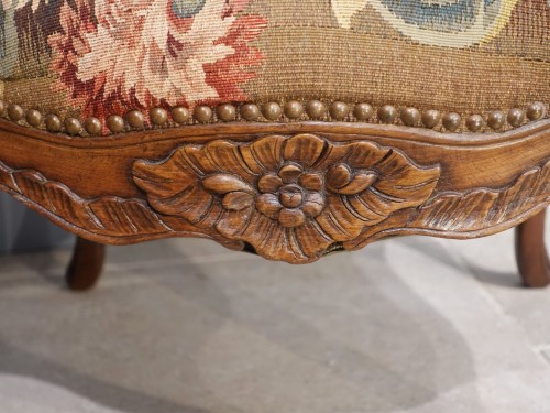 Antiquités - Pair of Louis XV Armchairs &#039;&#039;à la Reine&#039;&#039;