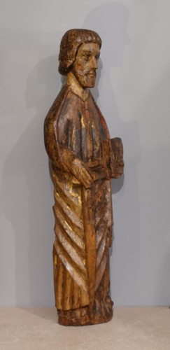 Saint Paul Sculpture, Catalan School, 13th Century - Sculpture Style Middle age