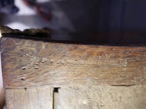 Furniture  - 18th-Century Chest of Drawers Stamped P. A. Galligne