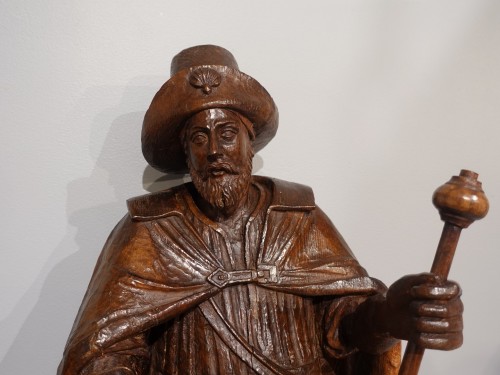 Louis XIII - Sculpture représentant St Roch d'époque XVIIe