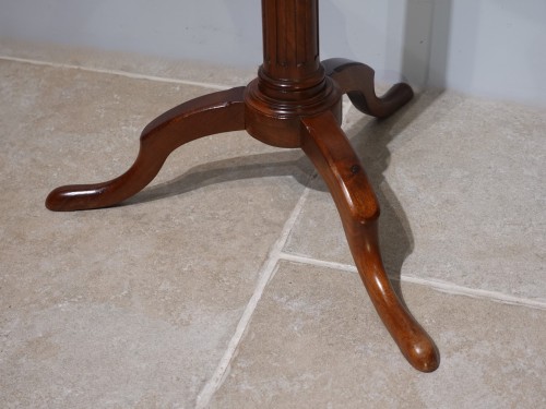 18th century - Rack and pinion pedestal table stamped C. TOPINO