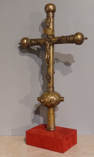 Croix de procession fin XVe siècle - Art sacré, objets religieux Style Moyen Âge