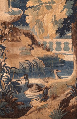 Large Aubusson Verdure Tapestry, 18th Century - Tapestry & Carpet Style Louis XV