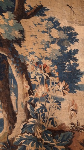 Tapestry & Carpet  - Large Aubusson Verdure Tapestry, 18th Century