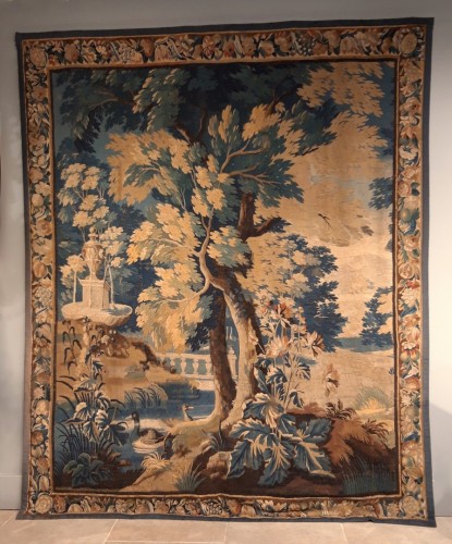 Large Aubusson Verdure Tapestry, 18th Century - Louis XV