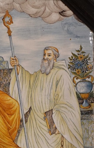 18th century - Large Nevers Faience Plaque, 18th Century