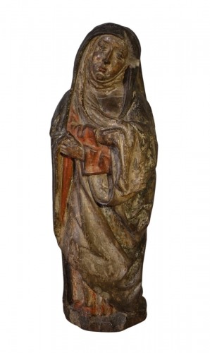 Sculpture of the Virgin of Calvary Burgundy, 15th Century