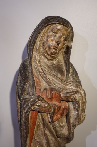 Sculpture  - Sculpture of the Virgin of Calvary Burgundy, 15th Century