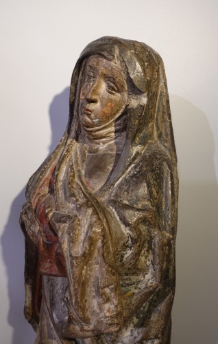 Sculpture of the Virgin of Calvary Burgundy, 15th Century - 
