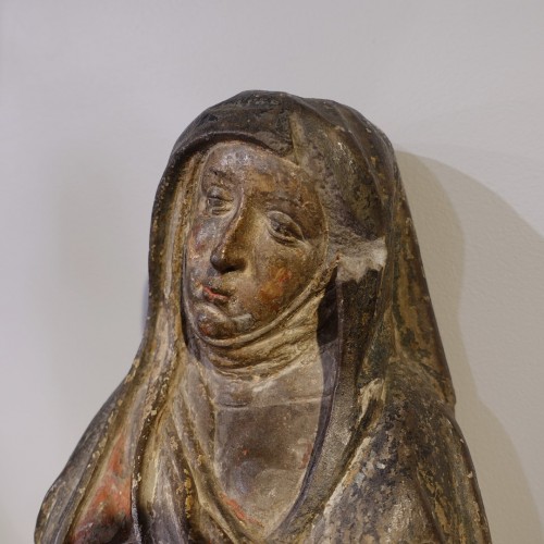 11th to 15th century - Sculpture of the Virgin of Calvary Burgundy, 15th Century
