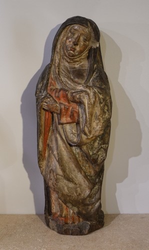 Middle age - Sculpture of the Virgin of Calvary Burgundy, 15th Century
