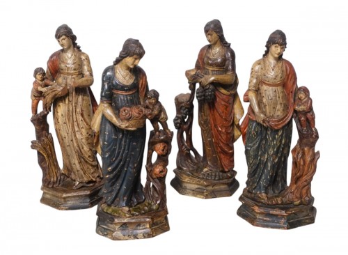 Allégorie des quatre saisons d'époque XVIIIe