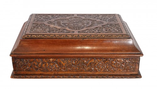 Coffret en bois de Sainte Lucie - Atelier de César Bagard XVIIe siècle