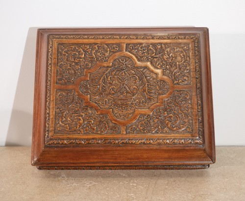 Wooden Casket from Sainte Lucie Wood - Workshop of César Bagard 17th Centuryt - Objects of Vertu Style French Regence