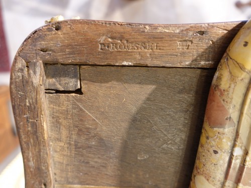 Furniture  - Louis XV Marquetry Secretary, Stamped P. Roussel
