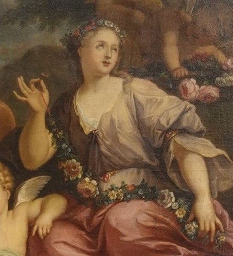 Allegory of Summer - French School of the 18th century Follower of Pierre-Jacques Cazès - Paintings & Drawings Style 