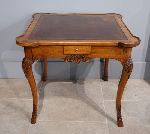 18th Century Lyonnais Walnut Games Table - Furniture Style Louis XV