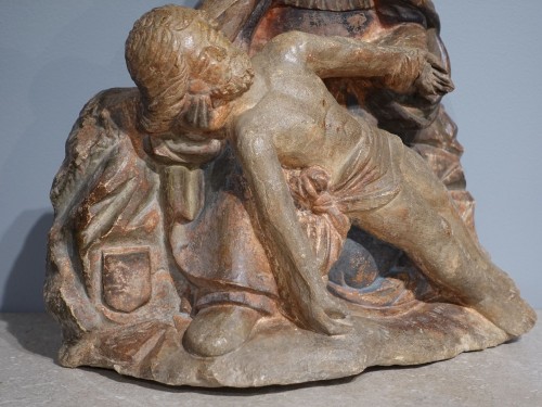 XIe au XVe siècle - Pietà ou Vierge de Pitié – École Bourguignonne XVe siècle