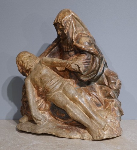 Pietà ou Vierge de Pitié – École Bourguignonne XVe siècle - Moyen Âge