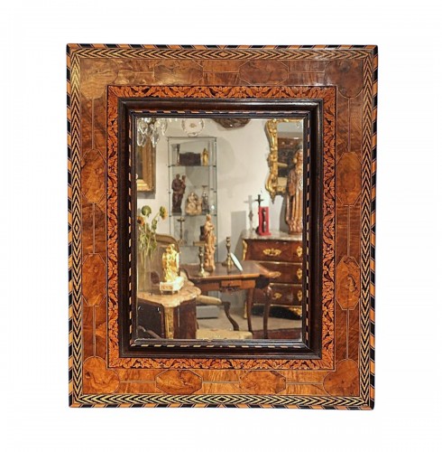 Miroir marqueté attribué à Noël Hache, époque XVIIe siècle