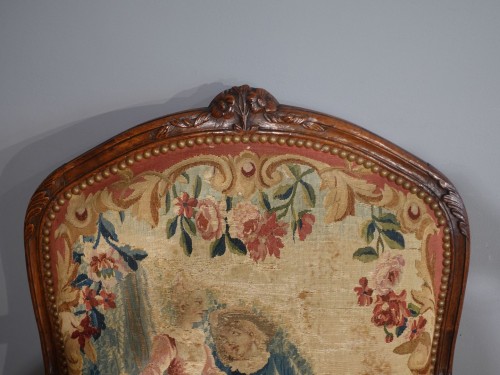 XVIIIe siècle - Suite de quatre fauteuils à la Reine d'époque Louis XV