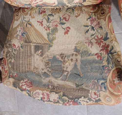 Louis XV - Suite de quatre fauteuils à la Reine d'époque Louis XV