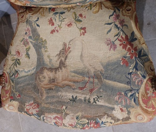 Antiquités - Suite de quatre fauteuils à la Reine d'époque Louis XV