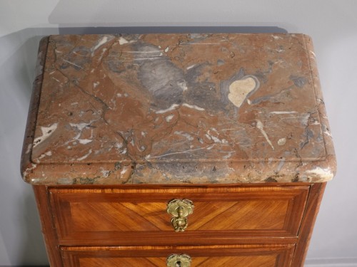 18th century - Five-drawer tall chest stamped J. Schmitz