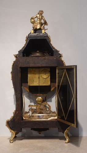 Cartel et sa console d'époque Louis XV signé Brodon à Paris - Louis XV