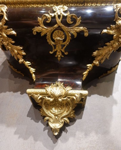 Antiquités - Cartel et sa console d'époque Louis XV signé Brodon à Paris