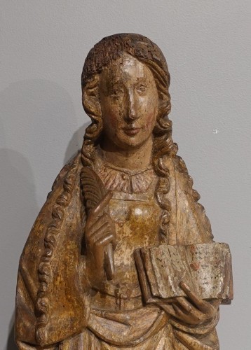 Sculpture of Saint Agnes, Flemish School, circa 1500 - 
