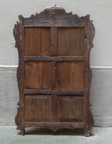 Antiquités - Miroir en bois doré du XVIIIe siècle