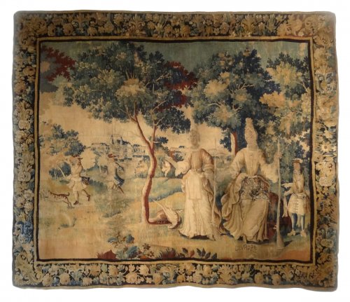 Aubusson tapestry of the early 17th century representing "Europe"