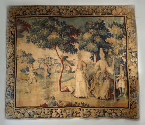 Antiquités - Aubusson tapestry of the early 17th century representing &quot;Europe&quot;
