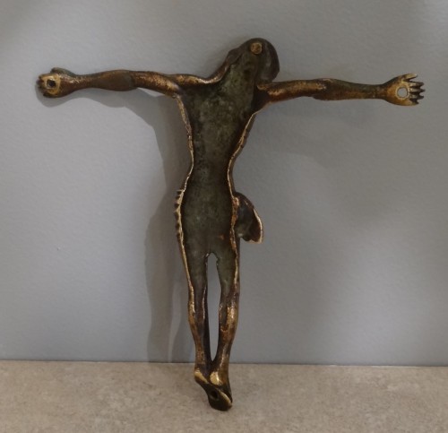 Religious Antiques  - French Christ In Gilt Bronze Late 15th / Early 16th Century