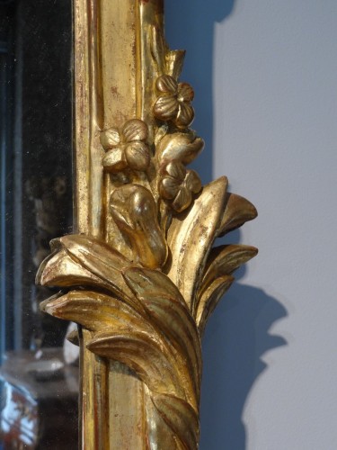 Miroirs, Trumeaux  - Grand miroir Transition en bois doré