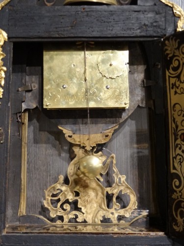 XVIIIe siècle - Cartel en marqueterie Boule d'époque Régence