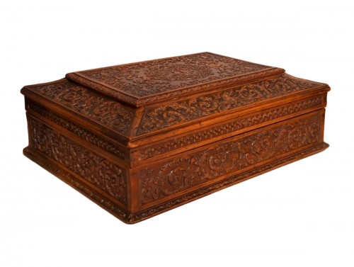 Coffret de mariage en bois de Sainte Lucie, atelier de César Bagard