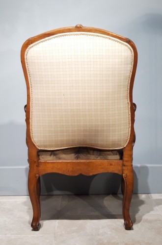 Fauteuil "à châssis" italien d'époque XVIIIe - Louis XV