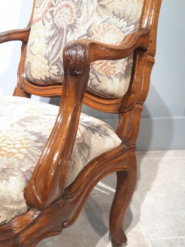 Antiquités - Italian armchair &quot;chassis&quot;, 18th century